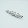 SHV-5 Coaxial Feedthrough, 1 Pin, Floating Shield, Double-Ended, 0.747″ Dia SS Weld Adapter, Without Air-side Connector - A0466-6-W - MPF Products, INC.