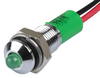 Panel Indicator, Green, 2.2V, Wire Lead; Led Color Apem - 05W8333 - Newark, An Avnet Company