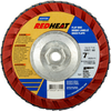 Norton Red Heat Flap Disc Quick Trim Type 27 - 63642536151 - Norton Abrasives