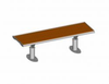 Bench Intersit, Pagwood, 3-seater, Without Backrest, Fixed - 5308899 - Erlau