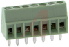Block, Terminal; 6 A; 63 V; 2.54 mm; 26to 20 AWG; 7; Screw; Soldering; 1.5 kV - 70054340 - Allied Electronics, Inc.