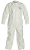 Dupont Safespec SL120B WH White Medium Tychem SL Chemical-Resistant Coveralls - Fits 24 1/4 in Chest - 28 in Inseam - SL120BWHMD001200 - SL120BWHMD001200 - R. S. Hughes Company, Inc.
