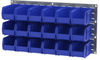 Akro-Mils Akrobin 250 lb Gray Powder Coated Cold Rolled Steel 16 ga Single Sided Single Sided Louvered Floor Rack - 18 in Overall Length - 13 1/2 in Width - 66 3/8 in Height - 30638 -- 30638 - Image