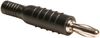 Banana Plug, 15A, Crimp/solder, Black; Gender Pomona - 55X2242 - Newark, An Avnet Company