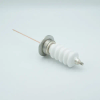 Power Feedthrough, 30,000 Volts, 50 Amps, 1 Pin, 0.094″ Copper Conductor, 2.16″ QF/KF Flange - A0235-5-QF - MPF Products, INC.