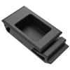Push-to-Close Slide Latch, Snap-in, Medium Size, 1.2mm  Panel Thickness, 6.4mm  Total Grip, ABS, Black -- A3-40-525-12 - Image