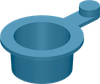 3/8 Thread Protector, LDPE, Blue -- APPS03750 - Image