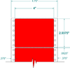 Fluorescent Address Label - Pinfeed - 161853 - Western Numerical Control