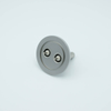 SHV-5 Coaxial Feedthrough, 2 Pins, Grounded Shield, 2.16″ QF / KF Flange - A0342-1-QF - MPF Products, INC.