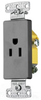 Duplex/Single Receptacle - RRD151GY - Hubbell Incorporated