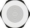 KEL-SCDP-TR multi-range cable entry grommets- with metric threads M25 - M63, for single cables with diameters up to 52 mm / IP65 -- 44074 - Image