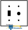 Leviton 2-Gang Toggle Wallplate for Jewel Lamp - 86077 - TelephoneStuff.com