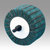 3M Scotch-Brite CB-ZR Coated Aluminum Oxide Flap Wheel - P180 Grit - 1 1/4 in Face Width - 2 1/2 in Diameter - 80800 -- 051144-80800 - Image