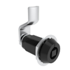 VISE ACTION® Compression Latch, Large Size, 7 mm Square, Aluminum Alloy, Hard Anodized, Black, 24 mm  Grip - E3-104-0259 - Southco