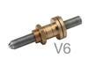 Hex Adjustment Screw, 100 TPI, 25.4 mm Travel, End Lock, Vacuum - AJS100-1H-V6 - Newport MKS