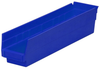 Akro-Mils 123 cu in Blue Industrial Grade Polymer Shelf Storage Bin - 17 7/8 in Length - 4 1/8 in Width - 4 in Height - 1 Compartments - 30128 BLUE -- 30128 BLUE - Image