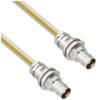 Teflon Jacket Cable Assembly TRB Non-Insulated Bulk Head 3-Lug Cable Jack to Jack .236