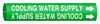 Brady Bradysnap-On B-915 White on Green Plastic Snap-On Pipe Marker - 1/2 in Character Height - Printed Msg = COOLING WATER SUPPLY with Right Arrow - 4044-A - 754476-40423 - R. S. Hughes Company, Inc.