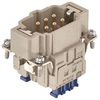 Heavy Duty Insert, Plug, 6Pos, 26-14Awg; Product Range Harting - 94AC7985 - Newark, An Avnet Company