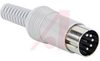 DIN plug; Plug; 5 Male; Plastic - 70214296 - Allied Electronics, Inc.