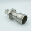 MS Series, Multipin Feedthrough, 35 Pins, 700 Volts, 10 Amps per Pin, 0.056″ Dia Conductors, w/ Air-side Connector, 2.75″ Conflat Flange - A0741-1-CF - MPF Products, INC.
