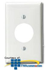 Leviton Nylon 1 Gang Single Receptacle Wallplate - 80704 - TelephoneStuff.com