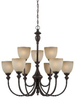 28329-ABZ Mid. Chandeliers-Glass Up - 360621 - Capital Lighting, Inc.