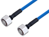 Plenum 4.1/9.5 Mini DIN Male to 4.1/9.5 Mini DIN Male Low PIM Cable 24 Inch Length Using SPP-250-LLPL Coax , LF Solder - PE3C4143-24 - Pasternack