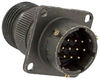 Circular Connector Receptacle, Size 12, 10 Position, Wall; Product Range Amphenol Industrial - 22M1628 - Newark, An Avnet Company