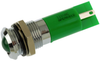 Panel Mount Indicator, Led, 14Mm, Green, 2.2V; Led Color Apem - 15R9913 - Newark, An Avnet Company