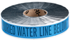 Detectable Identoline Warning Tape - Water - 91603 - Brady Corporation