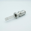 MS Series, Multipin Feedthrough, 10 Pins, 700 Volts, 10 Amps per Pin, 0.056″ Dia Conductors, w/ Air-side Connector, 1.33″ Conflat Flange - A0192-12-CF - MPF Products, INC.