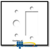 Leviton 2 Gang Decora Wallplate for Jewel Lamp - 80479 - TelephoneStuff.com