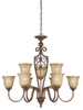 27129-BBZ Mid. Chandeliers-Glass Up - 604915 - Capital Lighting, Inc.