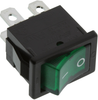 Rocker Switch, Dpst, 9A, 125Vac, Green; Switch Operation E-Switch - 15N9009 - Newark, An Avnet Company