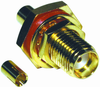 Rf Coaxial, Sma, Bulkhead Jack, 50 Ohm, Crimp; Connector Type Amphenol Rf - 99H5123 - Newark, An Avnet Company