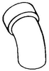 PVC DWV 60 Elbow - 433839 - Bow Plastics Ltd.