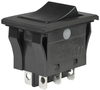 Rocker Switch, Dpdt, 16A, 250Vac, Black; Illumination Nkk Switches - 55X2324 - Newark, An Avnet Company