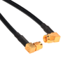 Amphenol CO-058RASMAX2-010 SMA Right Angle Male to SMA Right Angle Male (RG58) 50 Ohm Coaxial Cable Assembly 10ft - Image
