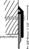 Door Sweep - Polyurethane - Anod Alum -- 200UA - Image