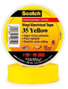 3M Scotch 35 Yellow Insulating Tape - 3/4 in Width x 66 ft Length - 7 mil Thick - Electrically Insulating - 10844 - 054007-10844 - R. S. Hughes Company, Inc.