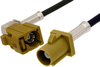 Curry FAKRA Plug to FAKRA Jack Right Angle Cable 48 Inch Length Using PE-C100-LSZH Coax - PE38749K-48 - Pasternack
