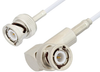 BNC Male to BNC Male Right Angle Cable 72 Inch Length Using RG188 Coax - PE3C3377-72 - Pasternack