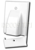 TecNec Hinged Bulk Cable Wall Plate (Single Gang Almond) - TN-120615 - Visual Sound, Inc.