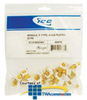 ICC F-type Gold Plated White Module (Package of 25) -- IC107BGCWH