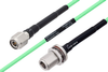 Temperature Conditioned TNC Male to N Female Bulkhead Low Loss Cable 48 Inch Length Using PE-P142LL Coax - PE3M0163-48 - Pasternack
