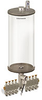 Levelux Clear View Multiple Feed Electro Lubricator, 1 gal Acrylic Reservoir, 8 Feeds, 1/8