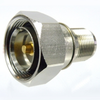 7/16 DIN Male (Plug) to HN Female (Jack) Adapter, Nickel Plated Brass Body, High Temp, 1.5 VSWR - SM4641 - Fairview Microwave Inc.