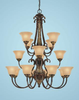 Large Chandeliers-Glass Shade - 424208 - Capital Lighting, Inc.