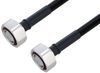 Fire Rated 7/16 DIN Male to 7/16 DIN Male Low PIM Cable 100 cm Length Using SPF-375 Coax Using Times Microwave Parts - PE3C6508-100CM - Pasternack